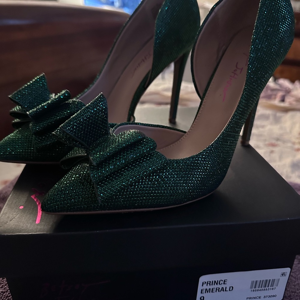 Betsey Johnson Green Combat Boots